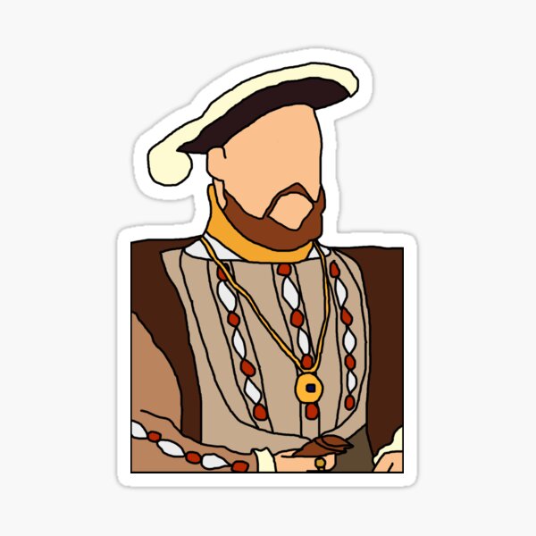 Henry VIII Illustration Sticker