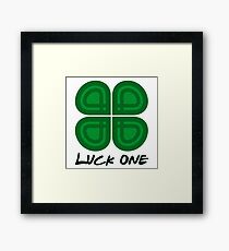 Luck One - Four Leaf Clover Framed Print