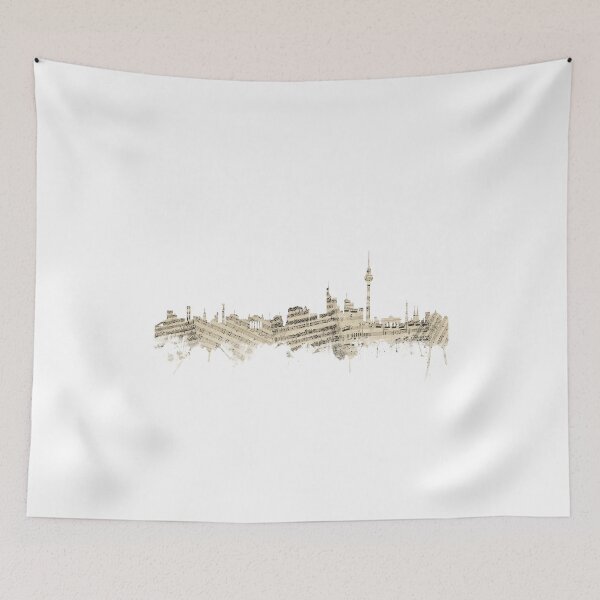 Item preview, Berlin Germany Skyline Sheet Music Cityscape designed and sold by ArtPrints.