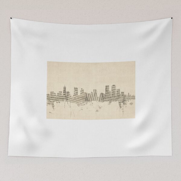 Item preview, Denver Colorado Skyline Sheet Music Cityscape designed and sold by ArtPrints.