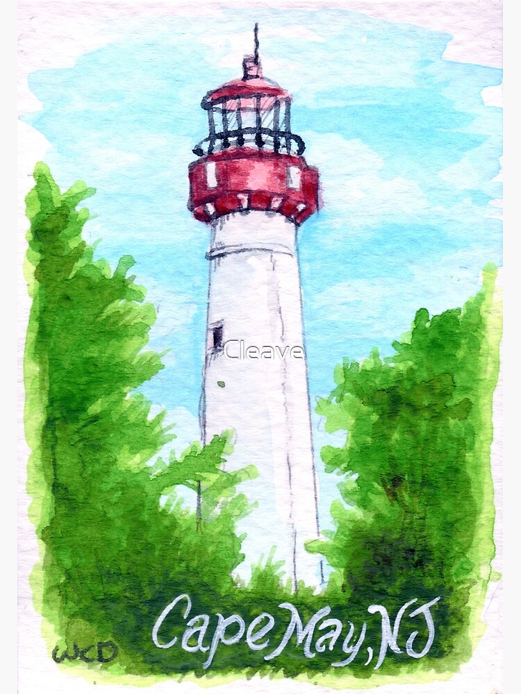 "Cape May Lighthouse" Framed Art Print by Cleave Redbubble