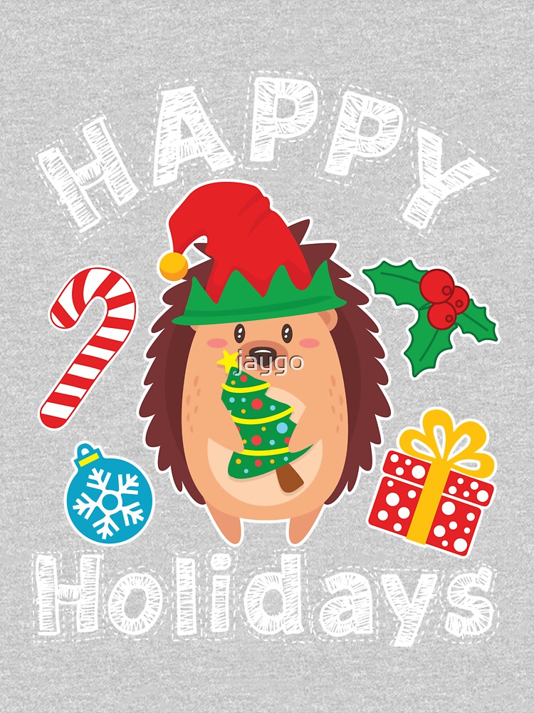 Hedgehog Christmas Hedgehogs Xmas Holiday by jaygo
