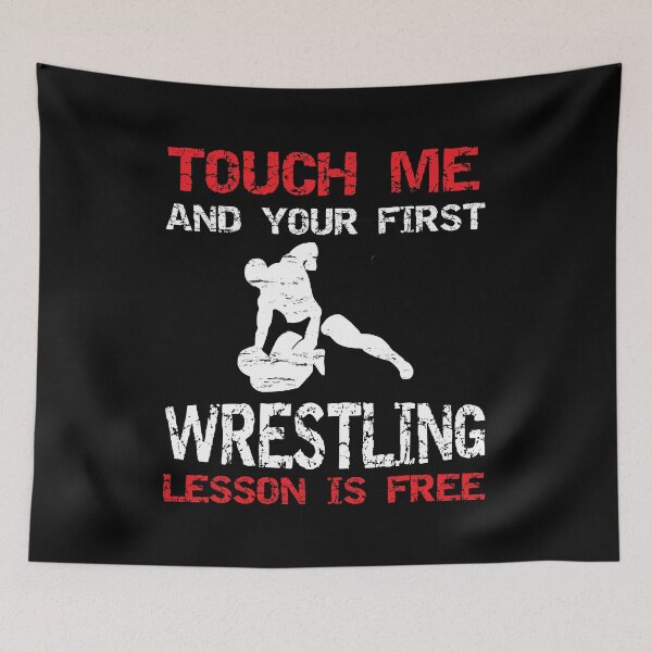 Item preview, Funny Wrestling T-Shirt First Lesson Is Free Wrestler Gift designed and sold by Anumber1.