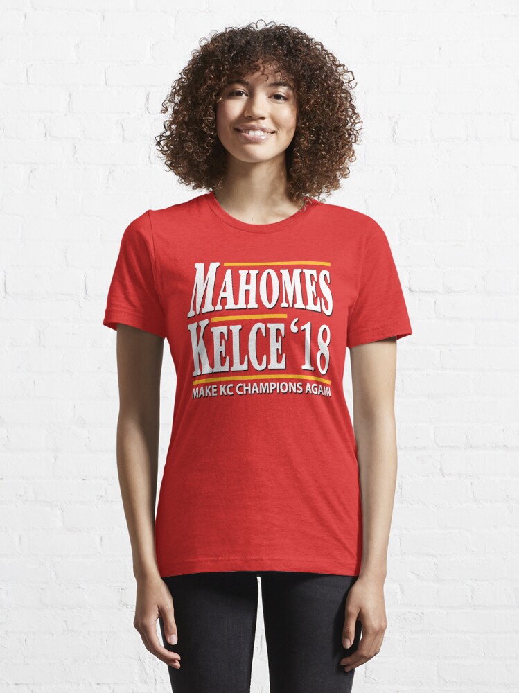 Patrick Mahomes Shirt Travis Kelce Kansas City Chiefs 2018 Essential T- Shirt for Sale by sillerioustees