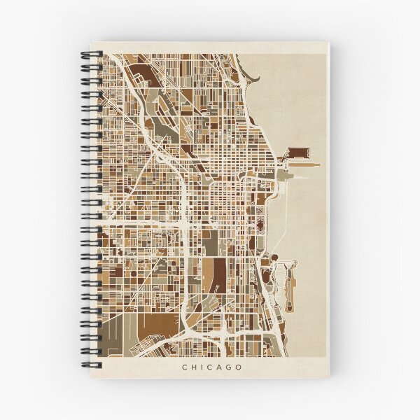 Item preview, Chicago City Street Map designed and sold by ArtPrints.