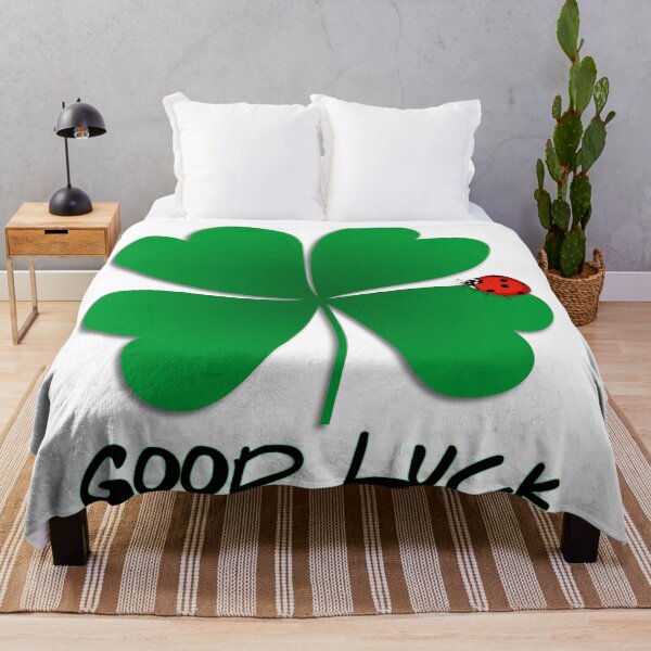 Item preview, Good Luck - Four Leaf Clover with Ladybug designed and sold by just-art.