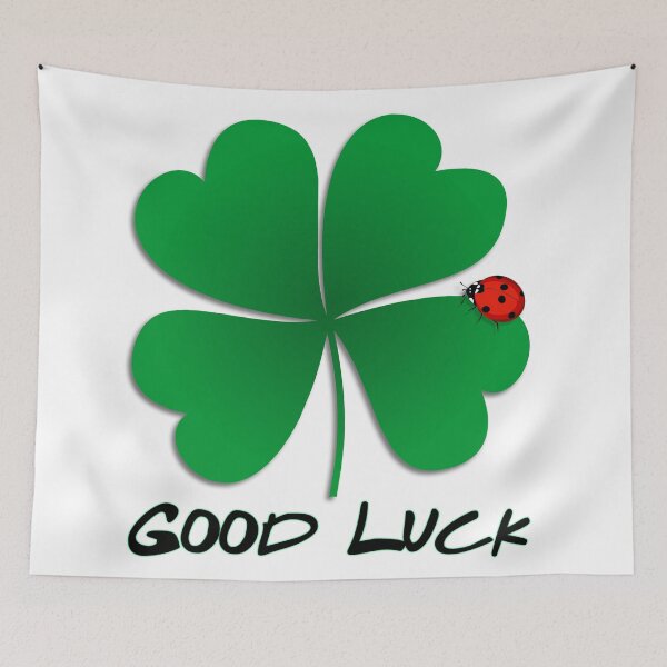 Item preview, Good Luck - Four Leaf Clover with Ladybug designed and sold by just-art.