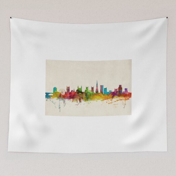 Artikelvorschau, Bristol England Skyline entworfen und verkauft von ArtPrints.