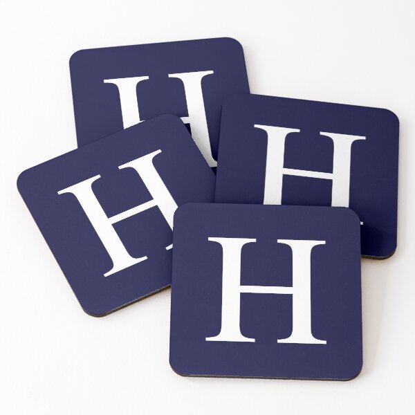 Item preview, Navy Blue Basic Monogram H designed and sold by rewstudio.