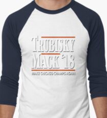 Khalil Mack Mitchell Trubisky Shirt Chicago Bears Football Fans T-Shirt Men's Baseball ¾ T-Shirt