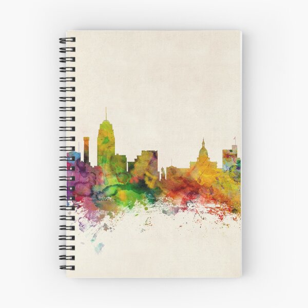 Item preview, Lansing Michigan Skyline designed and sold by ArtPrints.