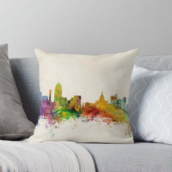 Item preview, Lansing Michigan Skyline designed and sold by ArtPrints.