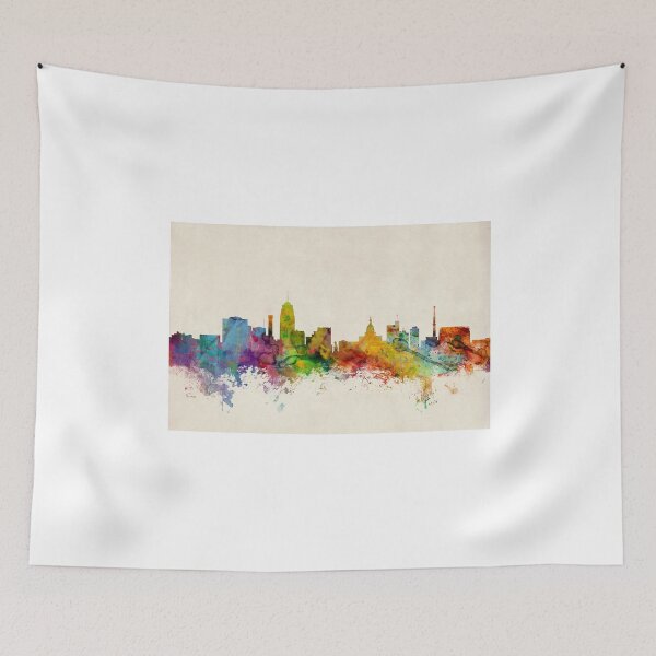 Item preview, Lansing Michigan Skyline designed and sold by ArtPrints.