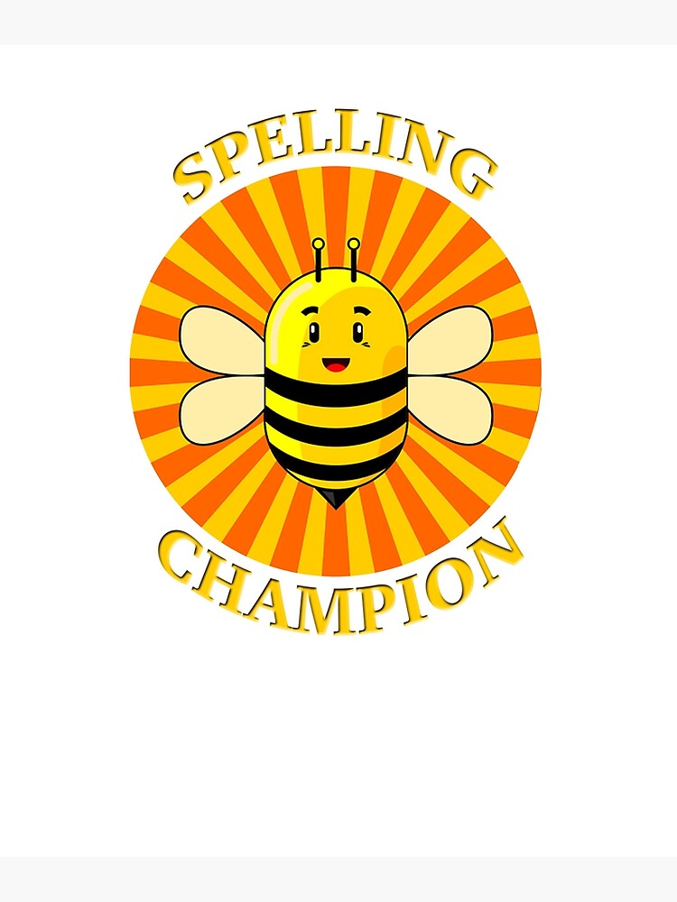 "Cute Spelling Bee Champion" Poster for Sale by TeeShirtCo Redbubble