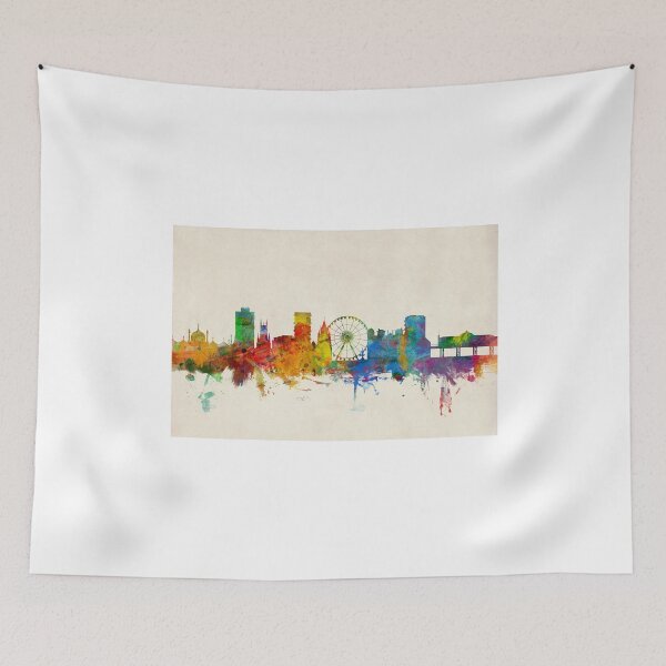 Artikelvorschau, Brighton England Skyline entworfen und verkauft von ArtPrints.