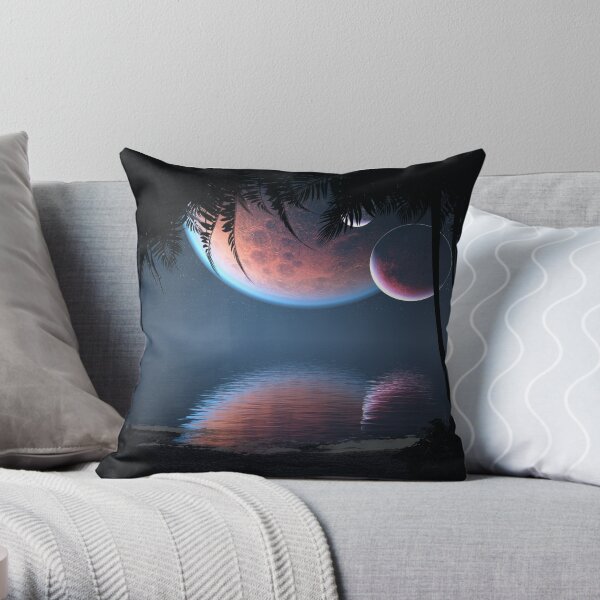 Three Moon Bay Throw Pillow