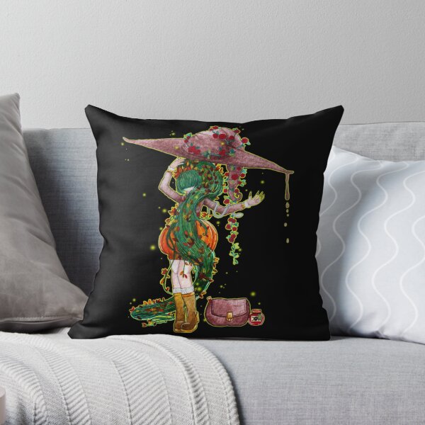 Poisonous Witch Throw Pillow