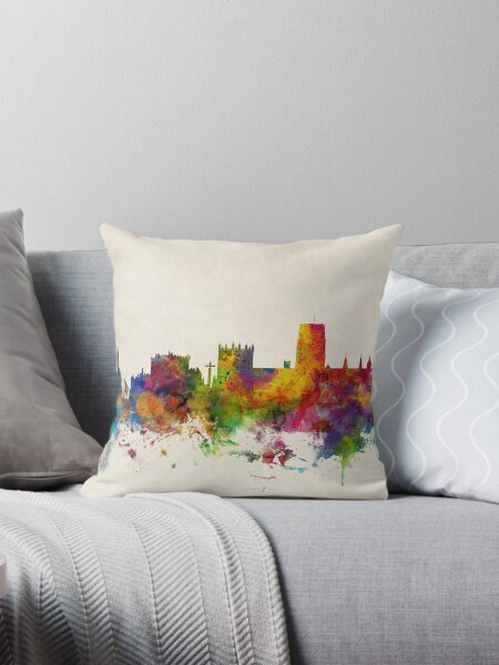 Item preview, Durham England Skyline Cityscape designed and sold by ArtPrints.
