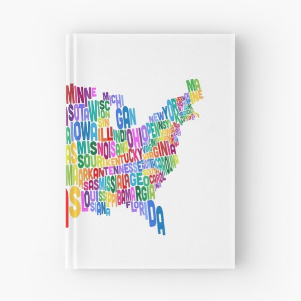 Item preview, United States Typography Text Map designed and sold by ArtPrints.