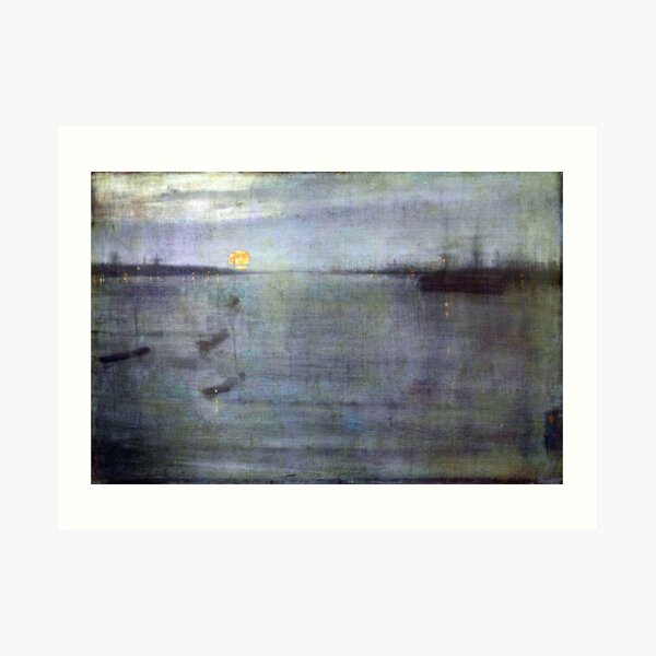 James McNeill Whistler Nocturne Blue and Gold Southampton Water Art Print