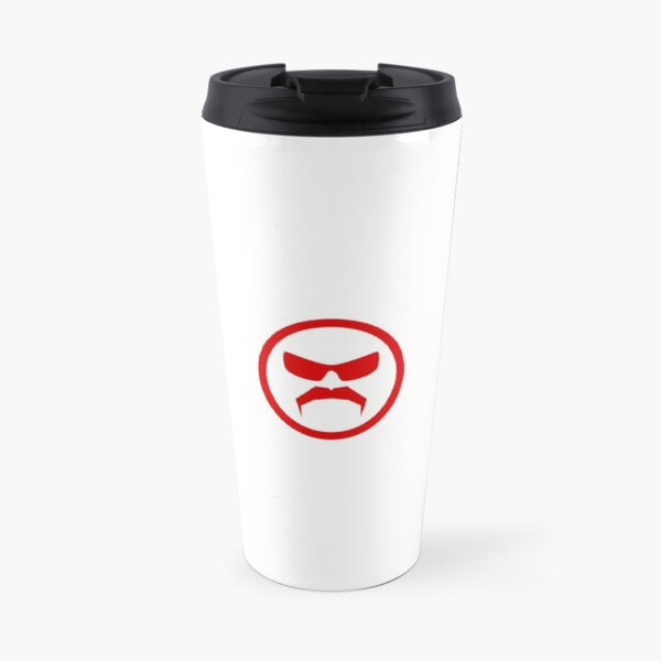 Dr. Disrespect Logo White Travel Mug