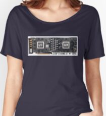 Stop Staring At My GPUs Relaxed Fit T-Shirt