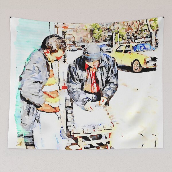 Item preview, Street players in Aleppo designed and sold by Giuseppe Cocco.