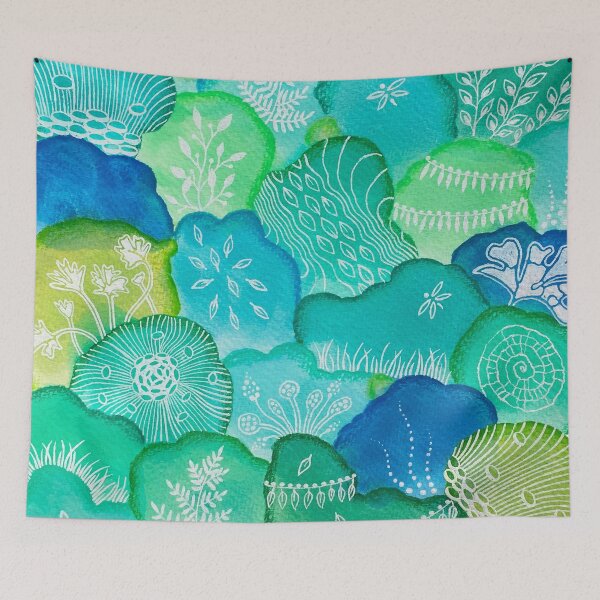 Item preview, Watercolor Nature Bubbles designed and sold by Amandeen.