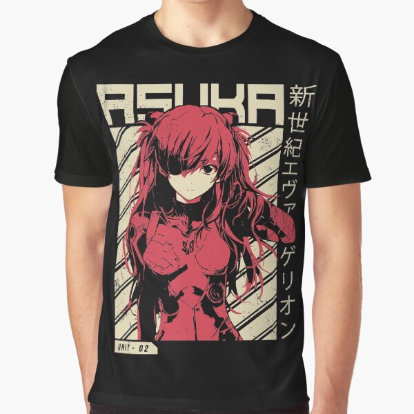 Evangelion - Asuka Poster | Anime Shirt Graphic T-Shirt