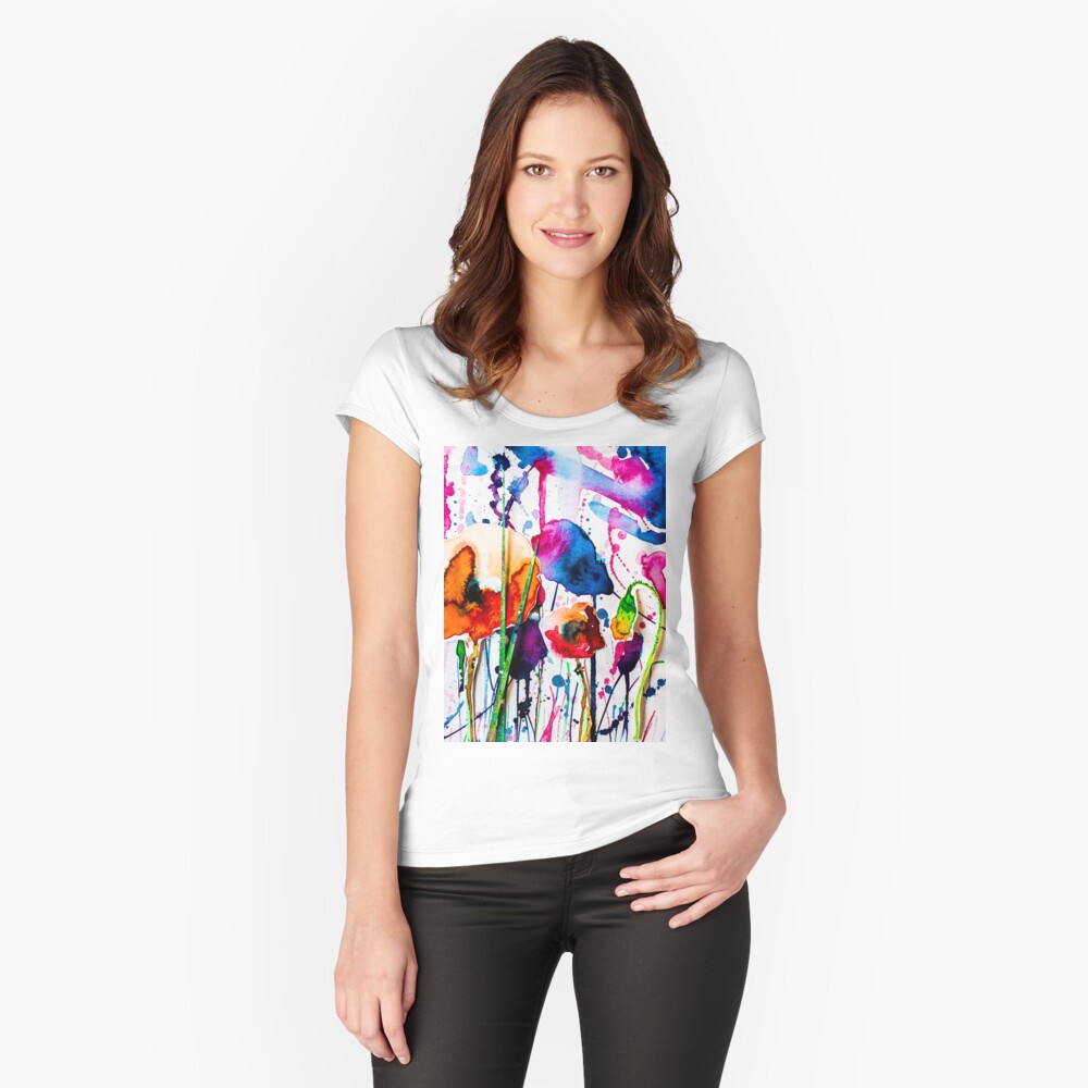 Item preview, Fitted Scoop T-Shirt designed and sold by ManzardCafe.