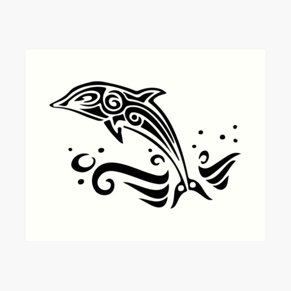 Tribal dolphin (iJam Fest 2020) dolphin morgan heritage original tribal  tattoo design