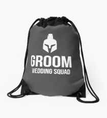Groom Wedding Squad- Goods and T-Shirts Drawstring Bag