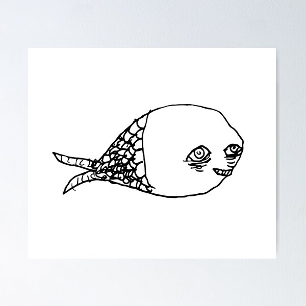 Item preview, Tired Fish designed and sold by sisselonpaper.