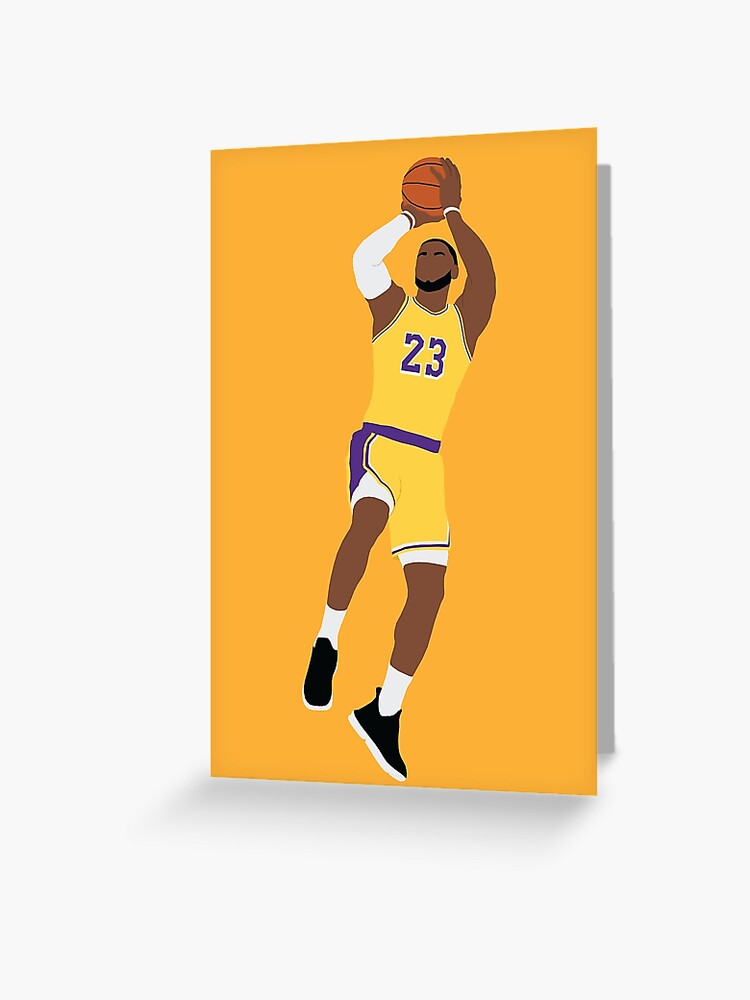Lebron James Birthday Card, Basketball Birthday Card