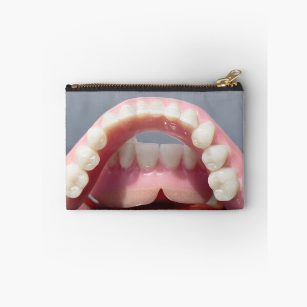 Item preview, Medical denture jaw teeth on gray background designed and sold by Claraveritas.