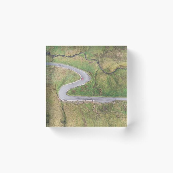 Hairpin bends at Glengesh Pass Acrylic Block
