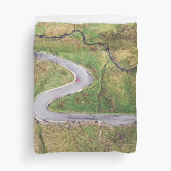 Hairpin bends at Glengesh Pass Duvet Cover
