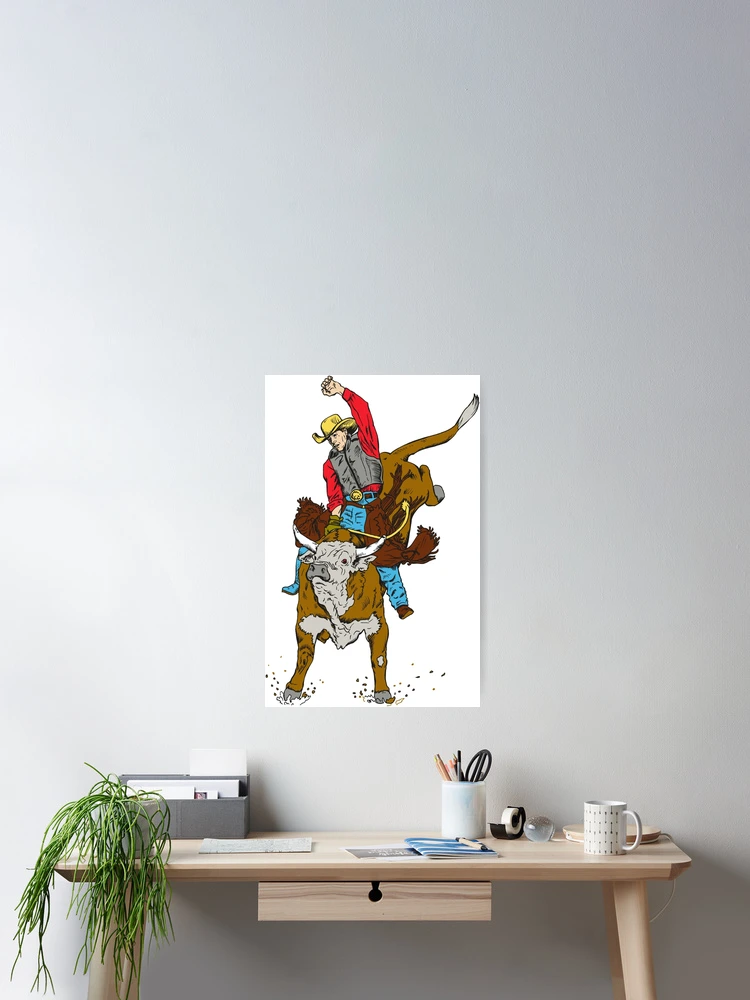 Thumbnail 2 of 3, Poster, Bull Rider designed and sold by ItsMeRuva.
