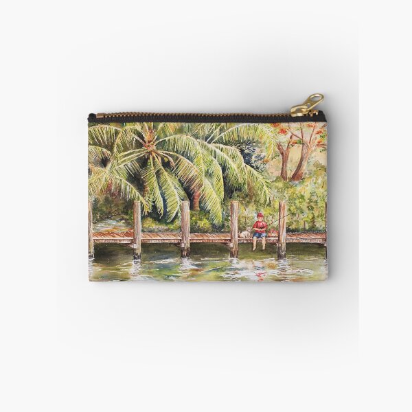 Item preview, Boy Fishing With Dog designed and sold by Janis Lee Colon.