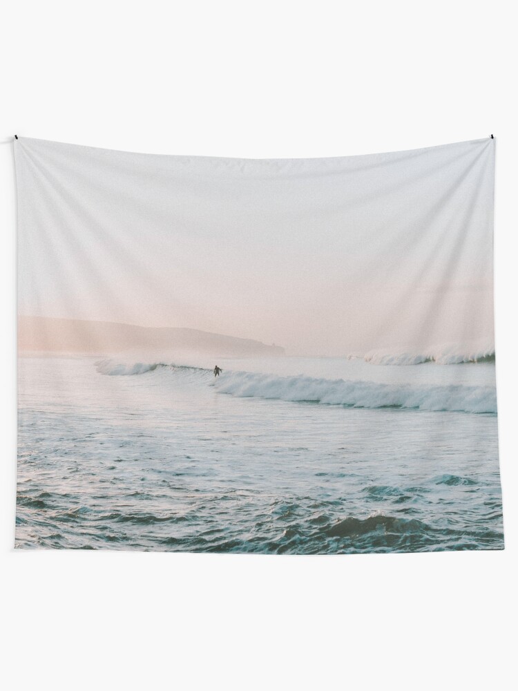 Alternate view of summer waves Tapestry