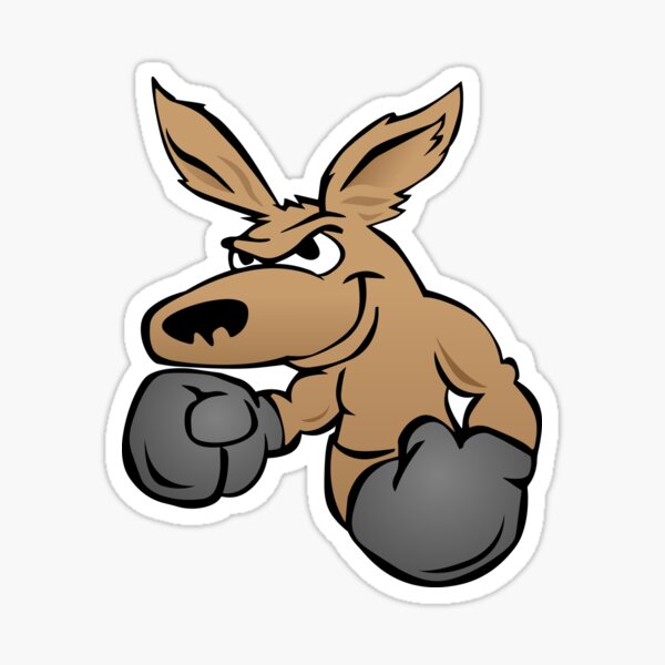 Boxing Kangaroo Stickers Redbubble