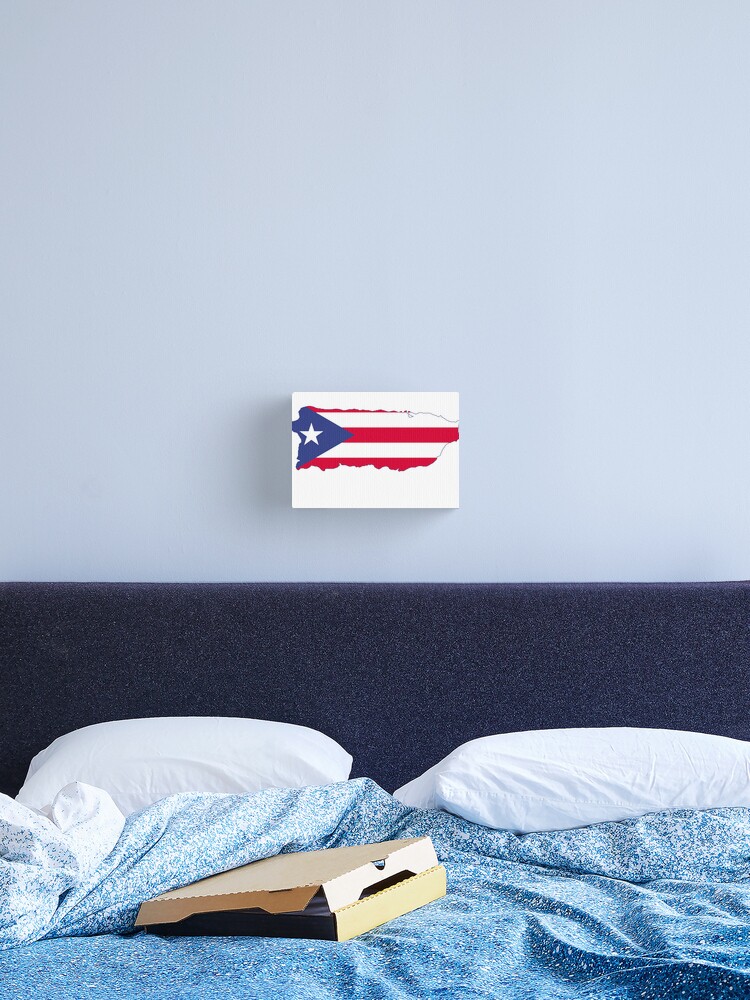 Puerto Rico Map flag Art Print for Sale by CacaoDesigns