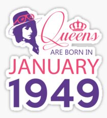 It's My Birthday 69. Made In January 1949. 1949 Gift Ideas. Sticker