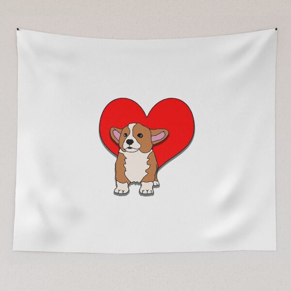 Item preview, Corgi Puppy Heart designed and sold by FoussayFoussa.