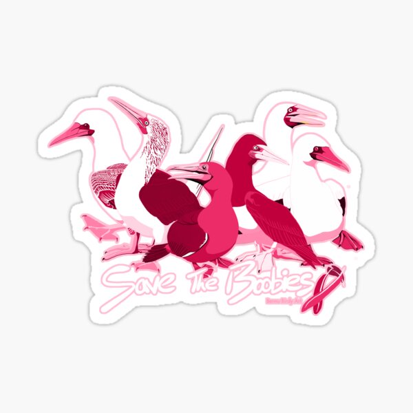 Boobies of the World (Support Breast Cancer Research) Sticker