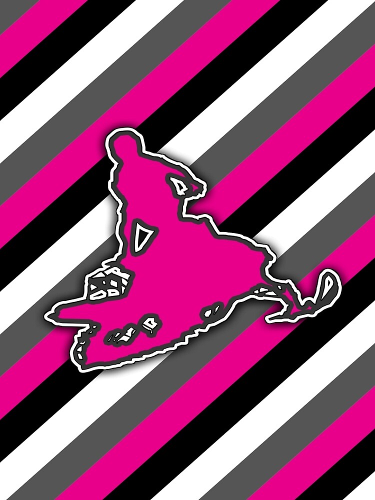 Girls Snowmobile Winter Sports Design Pattern by SkylineSquirrel
