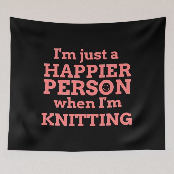 Item preview, Happy to be Knitting T Shirts. Gifts Ideas for Knitters. designed and sold by Bronby.