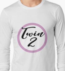 Twin 2 pink Long Sleeve T-Shirt