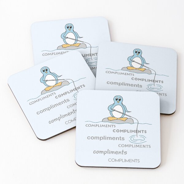 Item preview, Penguin Fishing for Compliments Metaphor designed and sold by ironydesigns.