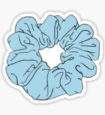 blue scrunchie Sticker
